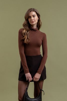 CLEO TURTLENECK CROP KNIT