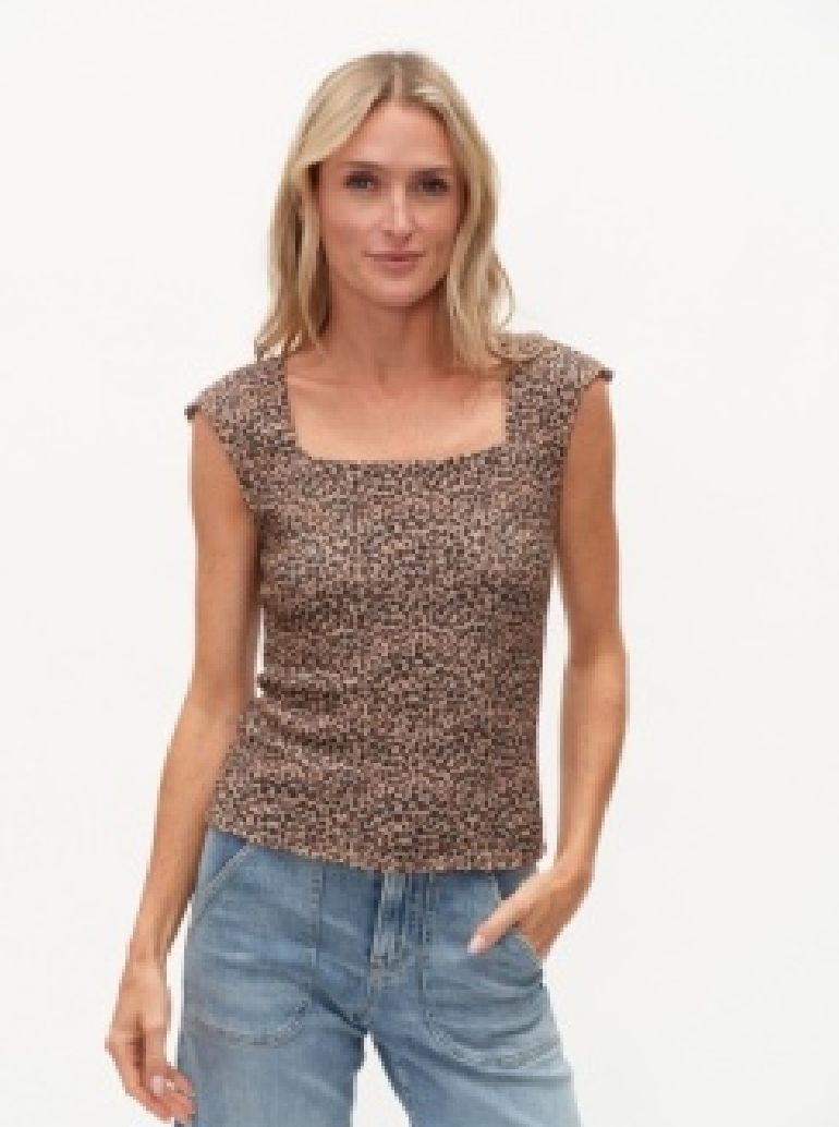 ROXIE CHEETAH TOP