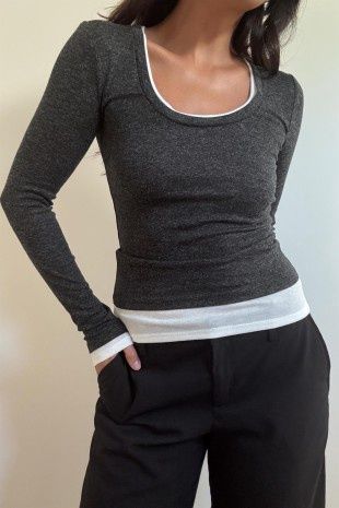 DONA DOUBLE LAYER TSHIRT