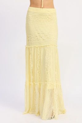 ST.KITTS LACE MAXI SKIRT