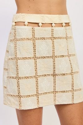 ISSEY BEADED MINI SKIRT