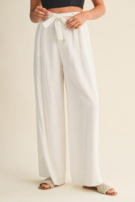 ELAN CROCHET BELT TROUSERS
