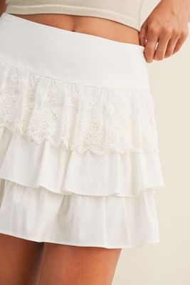 FAINA MIXED FRILL SKORT