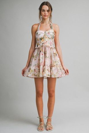 PRIMROSE FLORAL RUFFLE DRESS