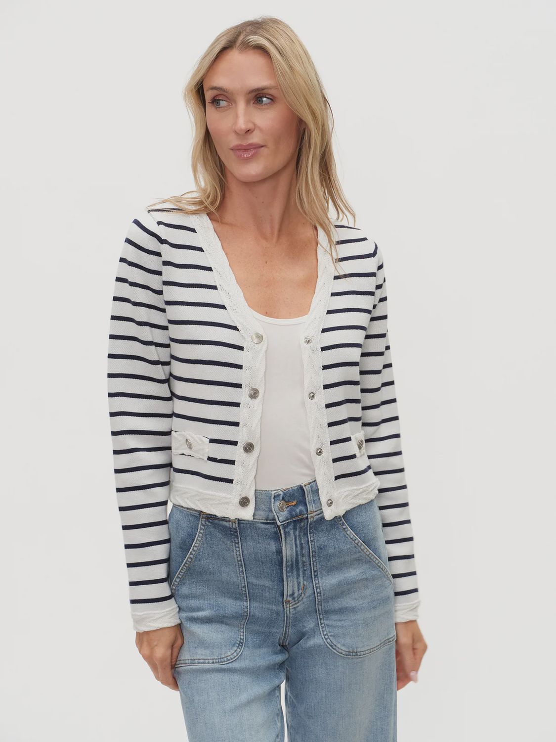 BLAIRE STRIPED CARDIGAN