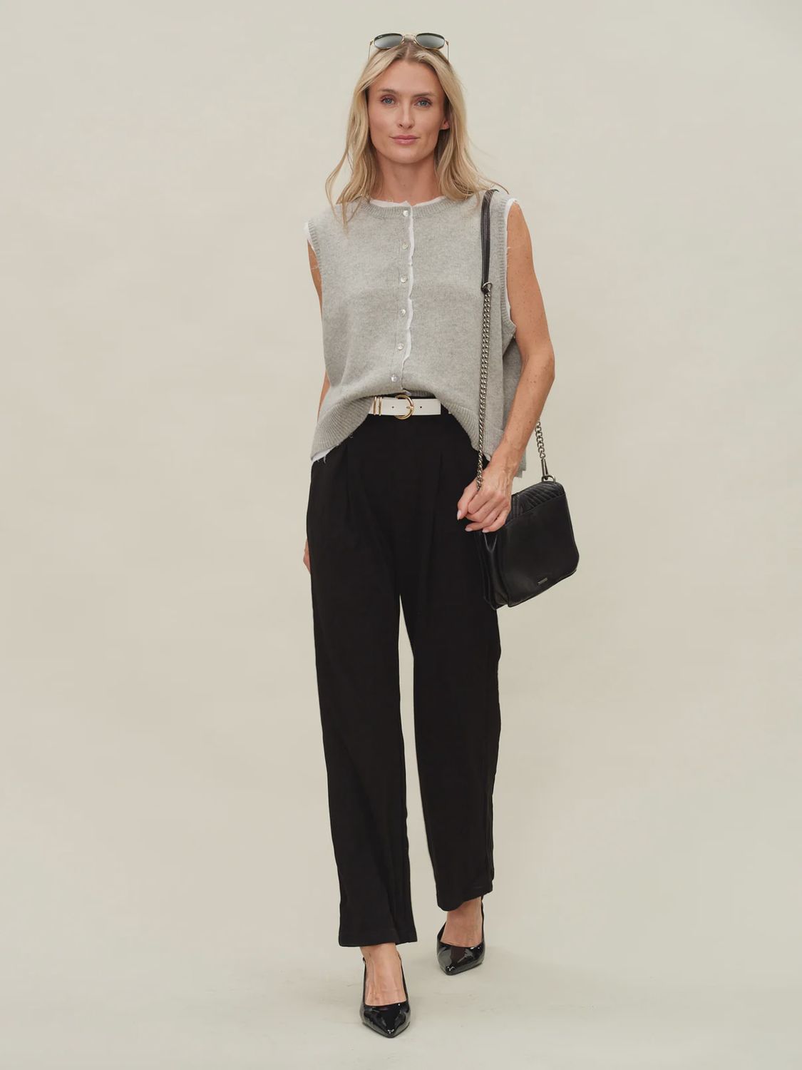 MARIA DOUBLE LAYER SWEATER VEST