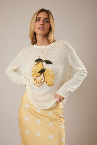 LEMON GRAPHIC SWEATER