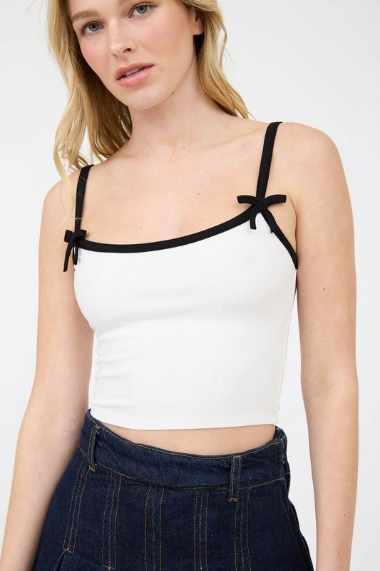 ROSIE RIBBON CAMI CROP TOP