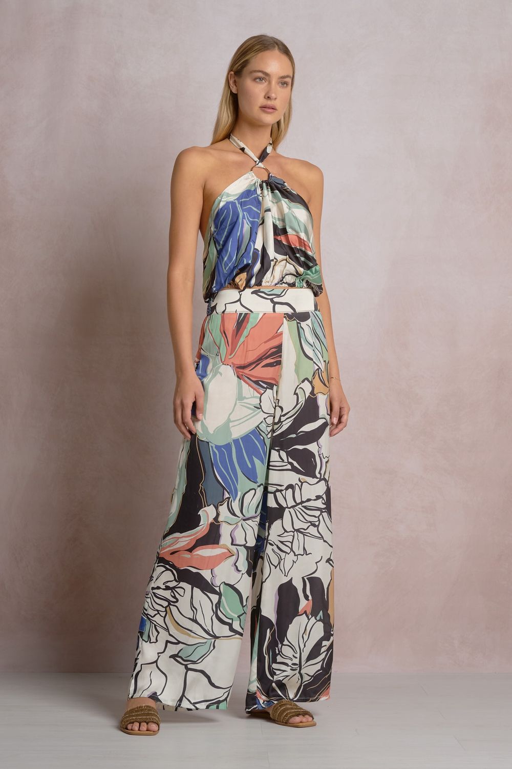 NOHEA BAY BOTANICAL ELASTIC PANTS