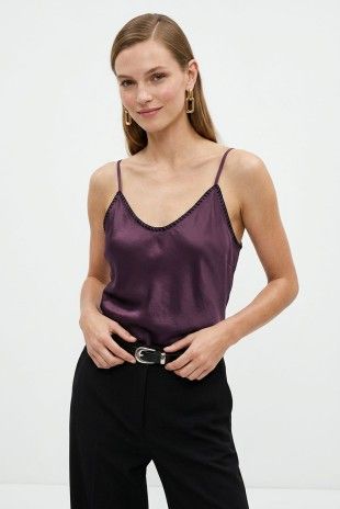 NULA WHIPSTITCH SATIN CAMI