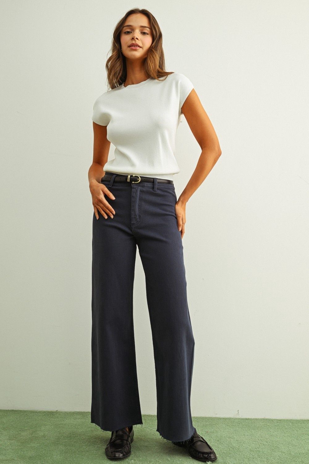 WILLOW CAP SS KNIT TOP