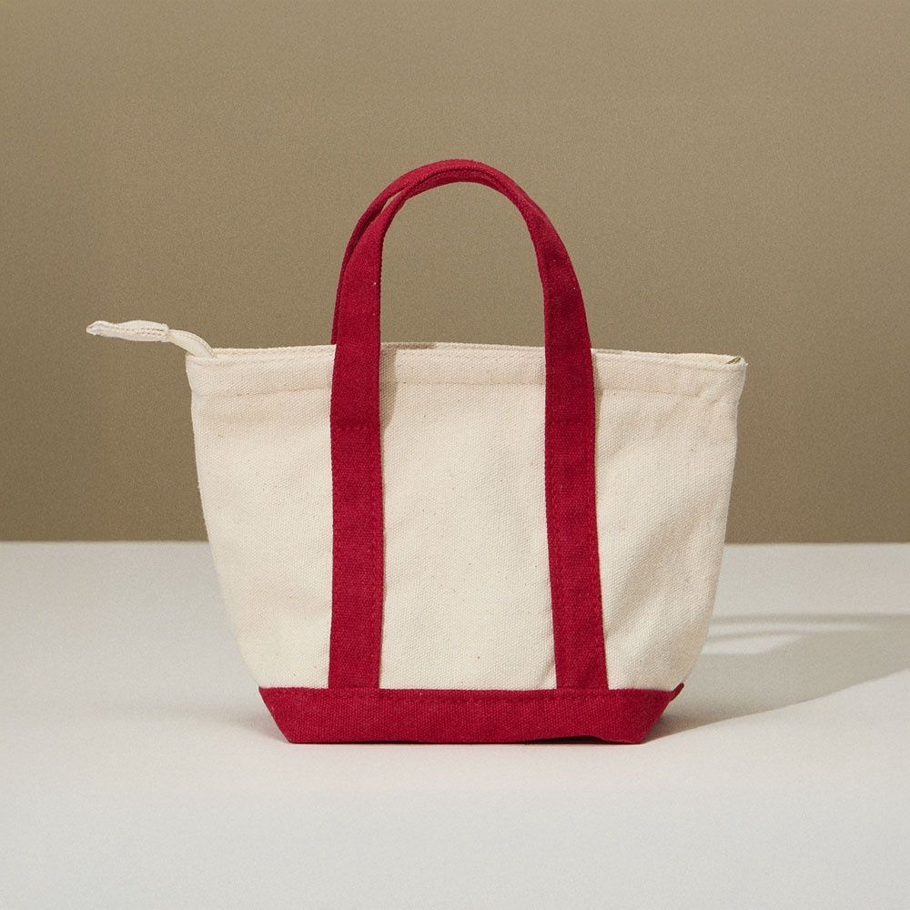 MULTI PURPOSE MINI CANVAS TOTE, Colour: RED