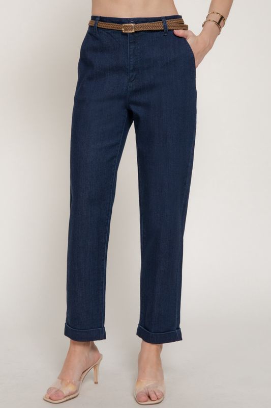 APRILS BELTED CHINO PANTS