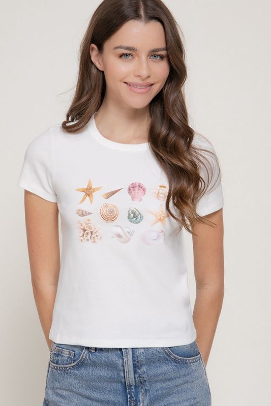 SEASHELLS SUMMER BABY TEE