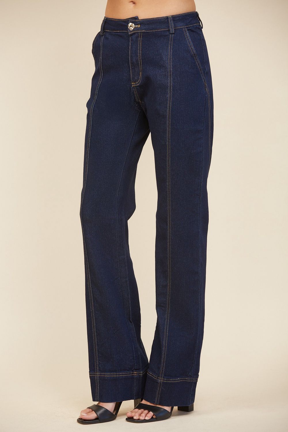 LUNA FLARE DENIM TROUSER