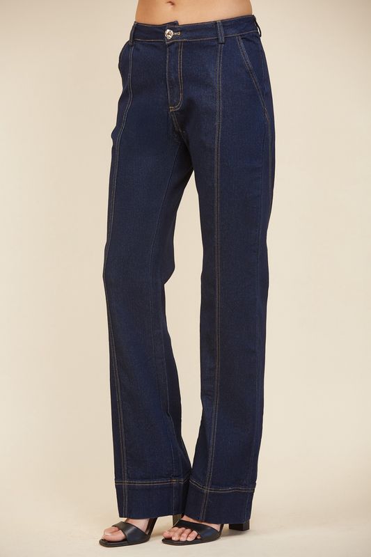LUNA FLARE DENIM TROUSER