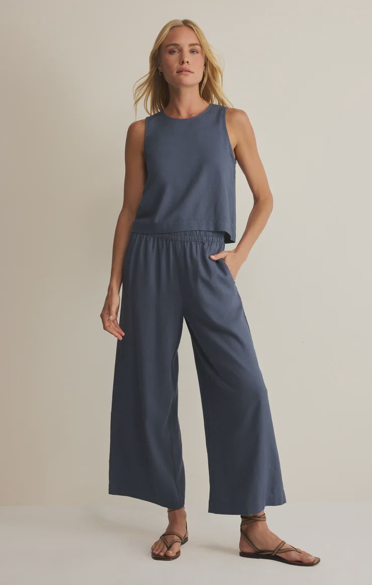 SCOUT LINEN PANT, COLOR: VINTAGE INDIGO, Size: XSMALL