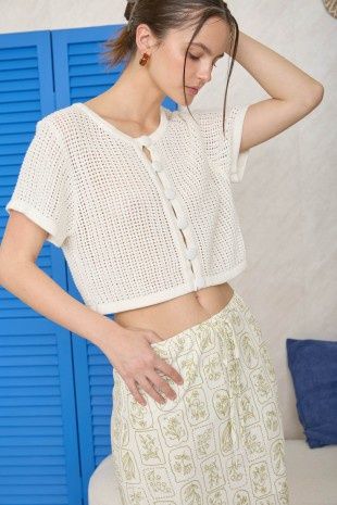 SUZANNA SHORT SLEEVE CARDIGAN