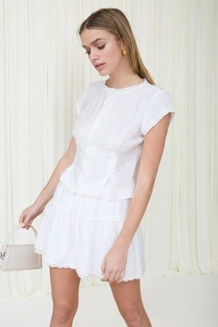 VINEYARD S/S LACE TOP