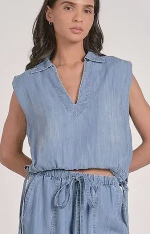 DAFNE DENIM TOP