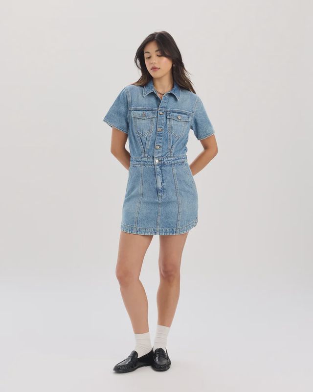 TOPANGA DENIM MINI DRESS