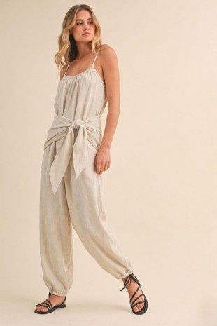 LAILANI JUMPSUIT W/WAIST SCARF