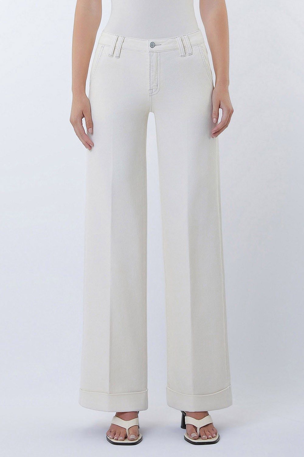 MID RISE WIDE LEG CUFF