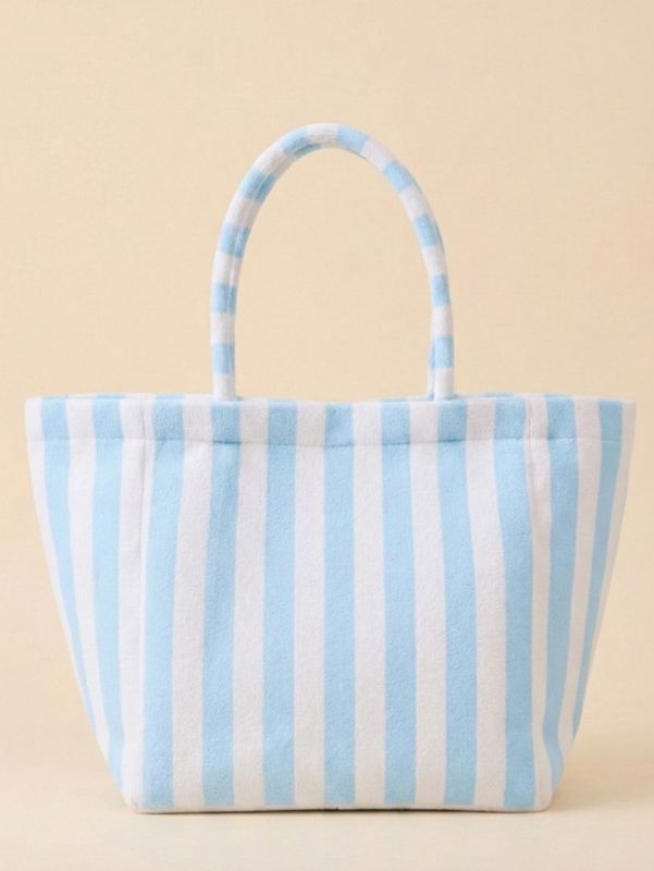 TERRY STRIPE TOTE
