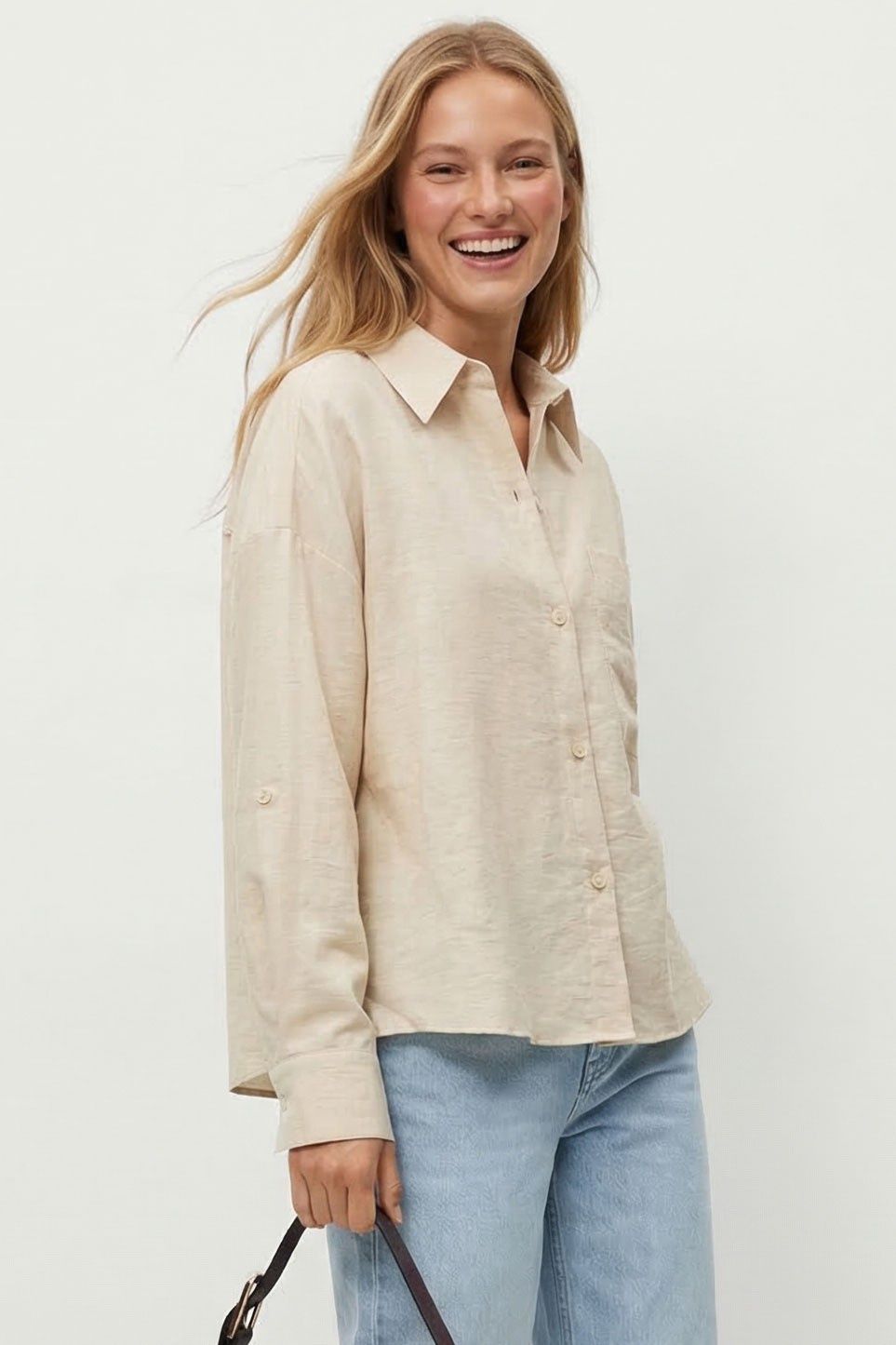 LUCIA LINEN BUTTON UP SHIRT