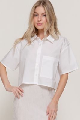 BOXY POPLIN S/S SHIRT