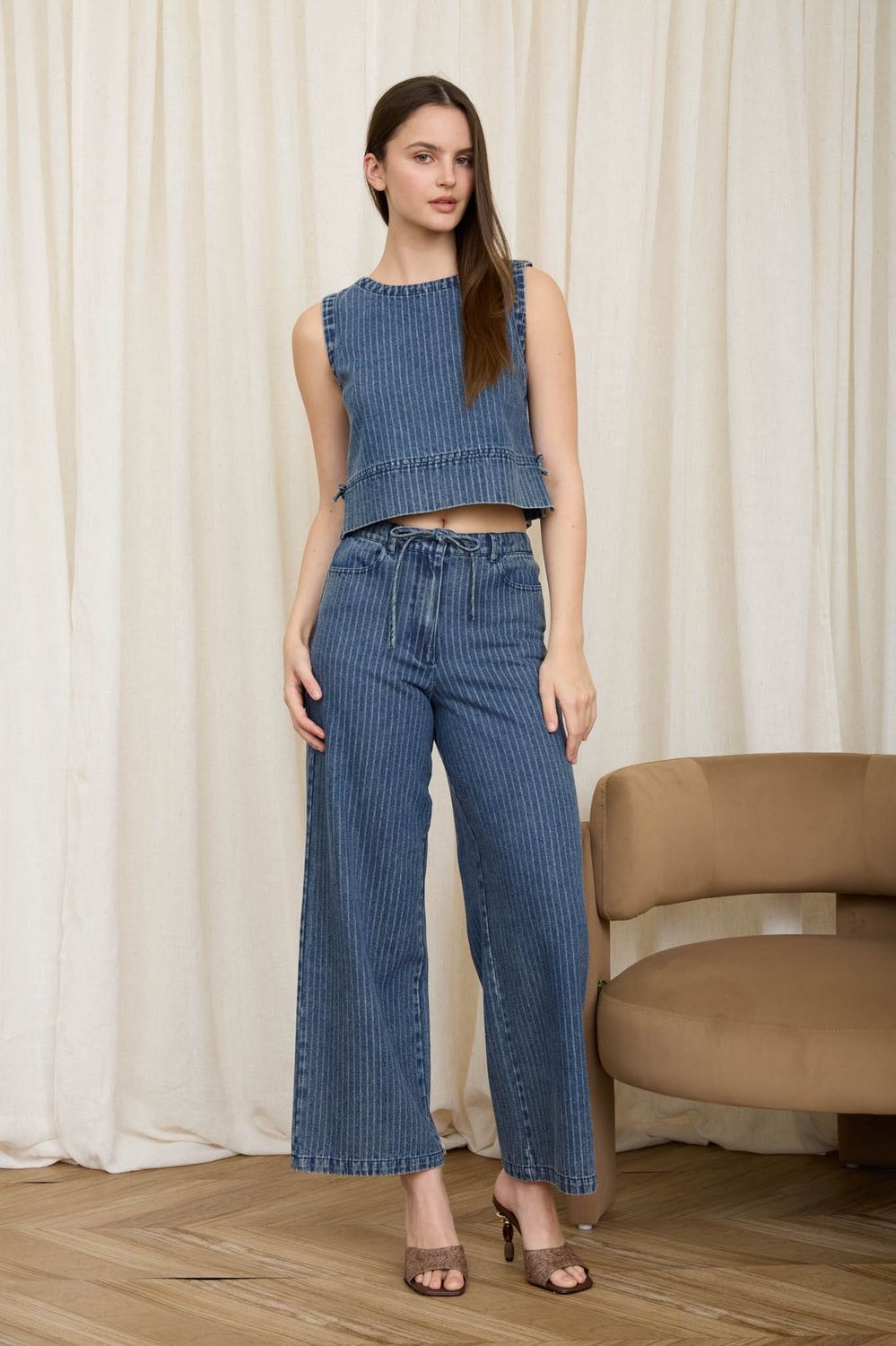 COAST TO COAST DENIM STRIPE PANT