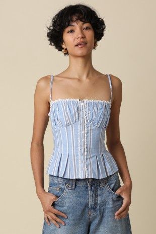 Lunaria Pinstripe Corset