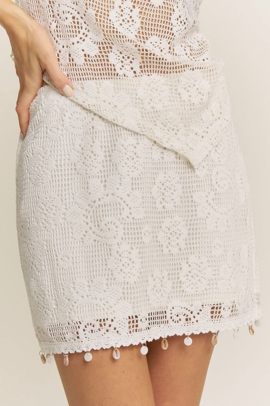 Seashell Society Crochet Skirt