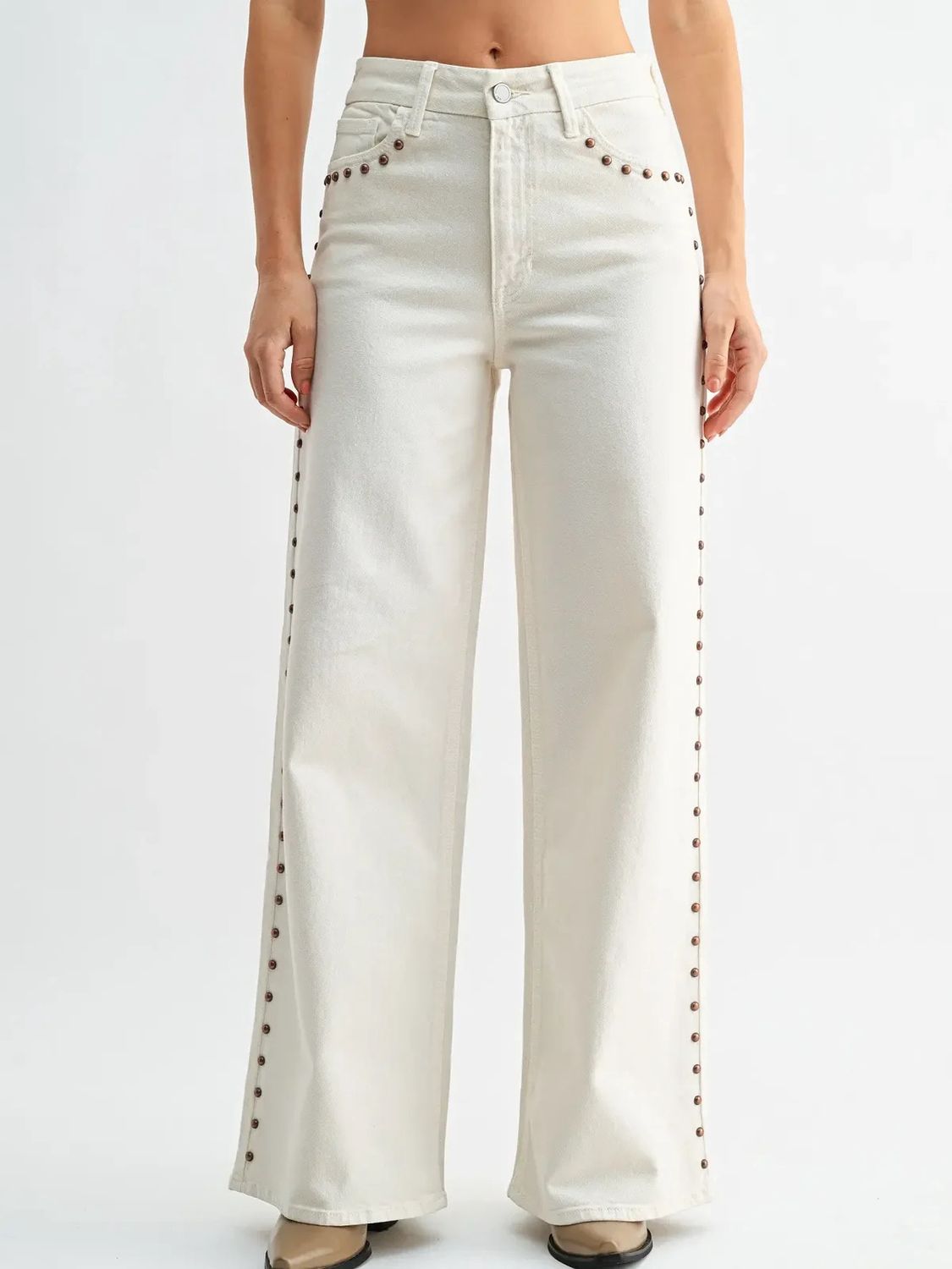 Studded Palazzo Wide Leg