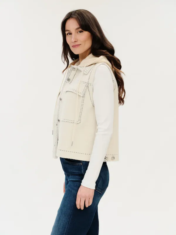 Tommie Stitch Detachable Hooded Vest