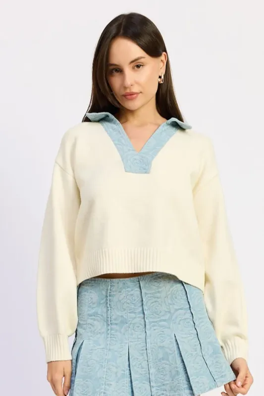 Aspen Mixed Media Sweater