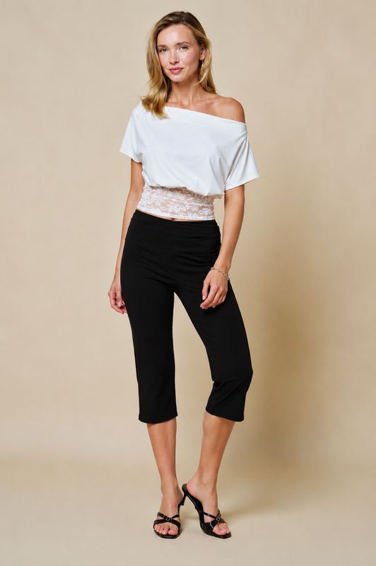 Camille Lace Waist Off-Shoulder Top
