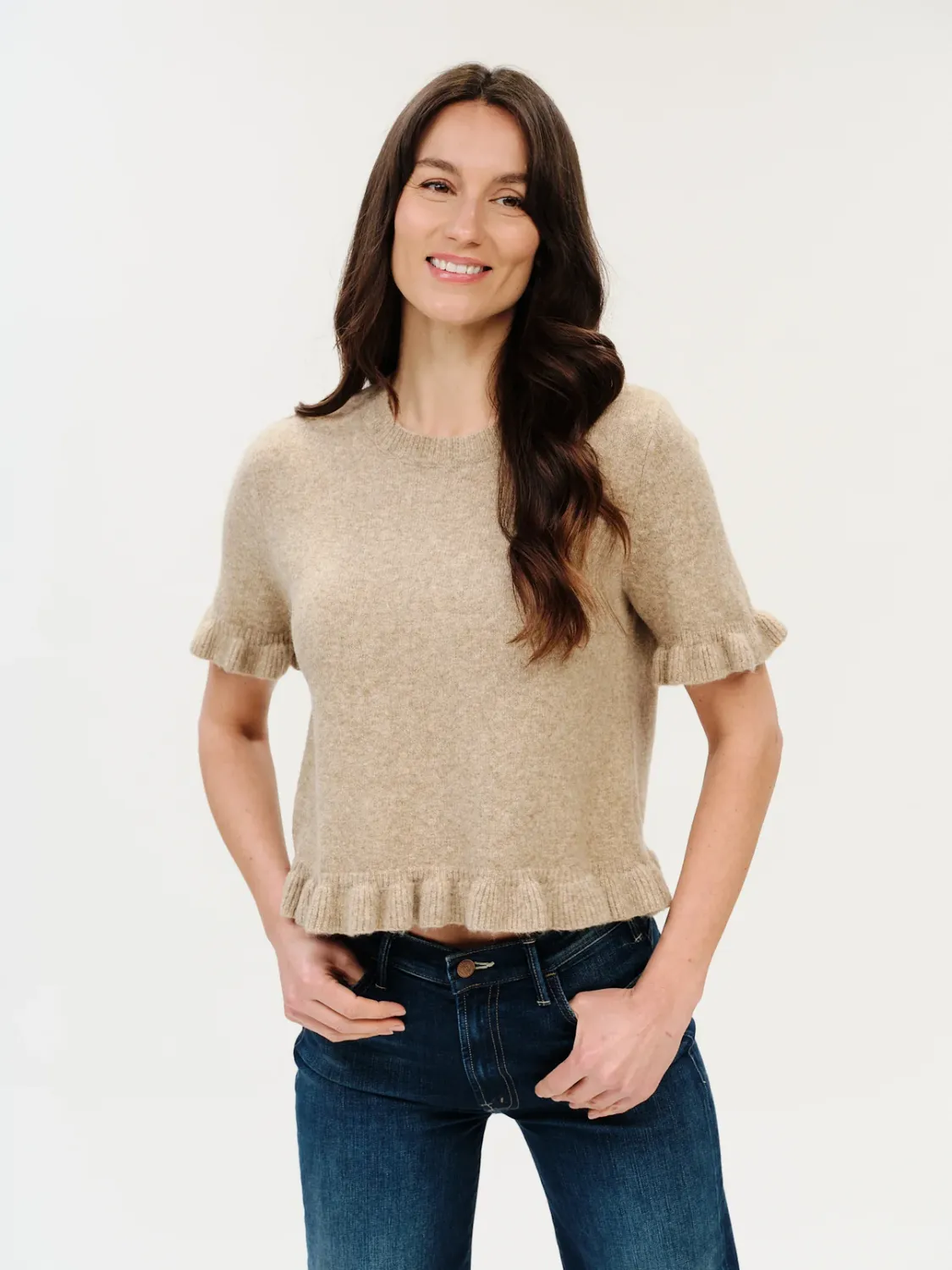 Cleo Ruffle Edge Sweater
