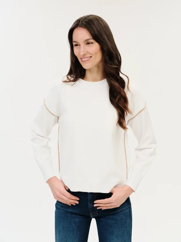 Sable Exposed Seam Sweater
