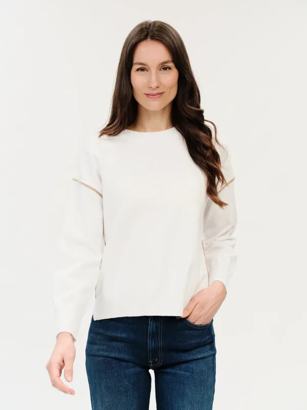 Sable Exposed Seam Sweater