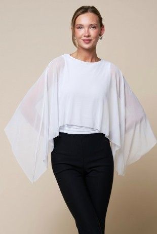 Cassian Sheer Cape Top