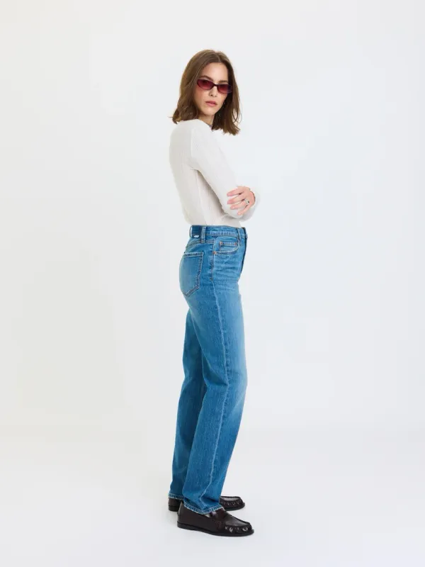 Sundaze Hi Rise Vintage Straight Denim