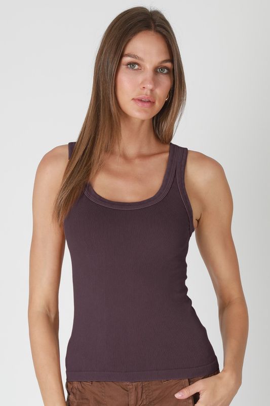 Ani vintage reversible rib tank