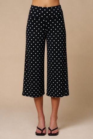 Valencia Polka Dot Capri Pant