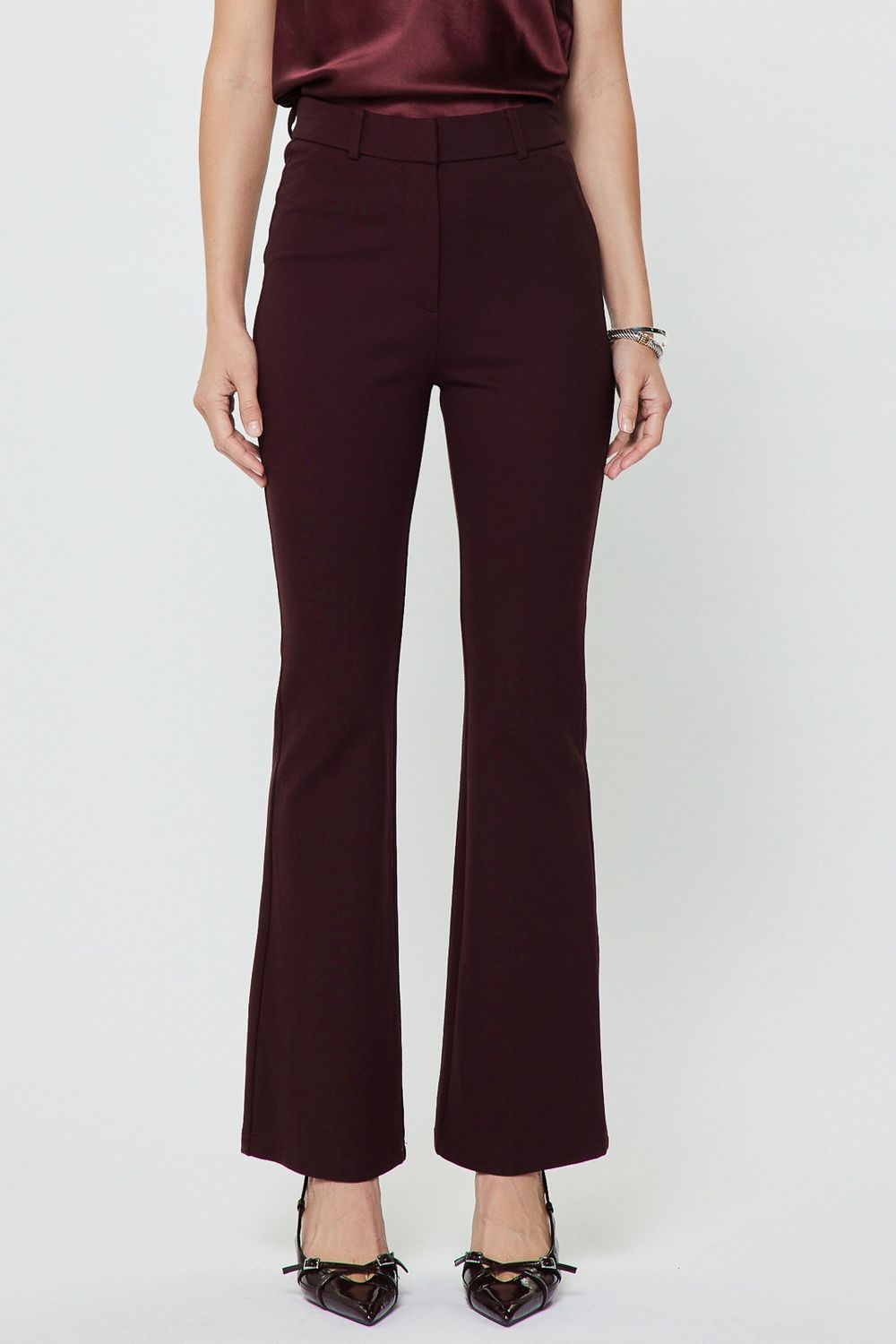 Anastasia Ponte High-Rise Flare Pant