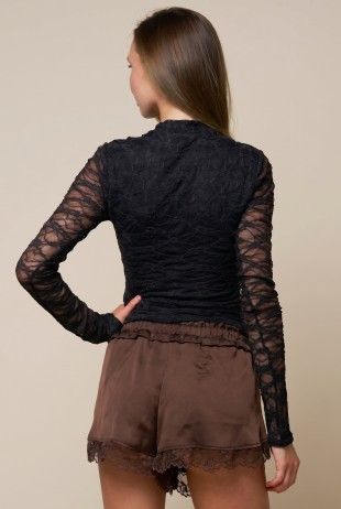Alessandra Lace Keyhole Top