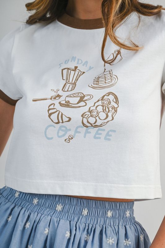 Sunday Coffee Cotton Baby Tee