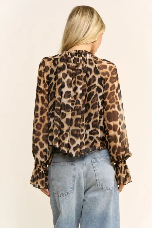 Clarissa Leopard Top