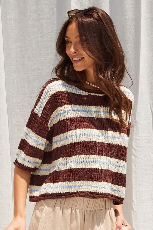 Marlowe Stripe Knit Sweater