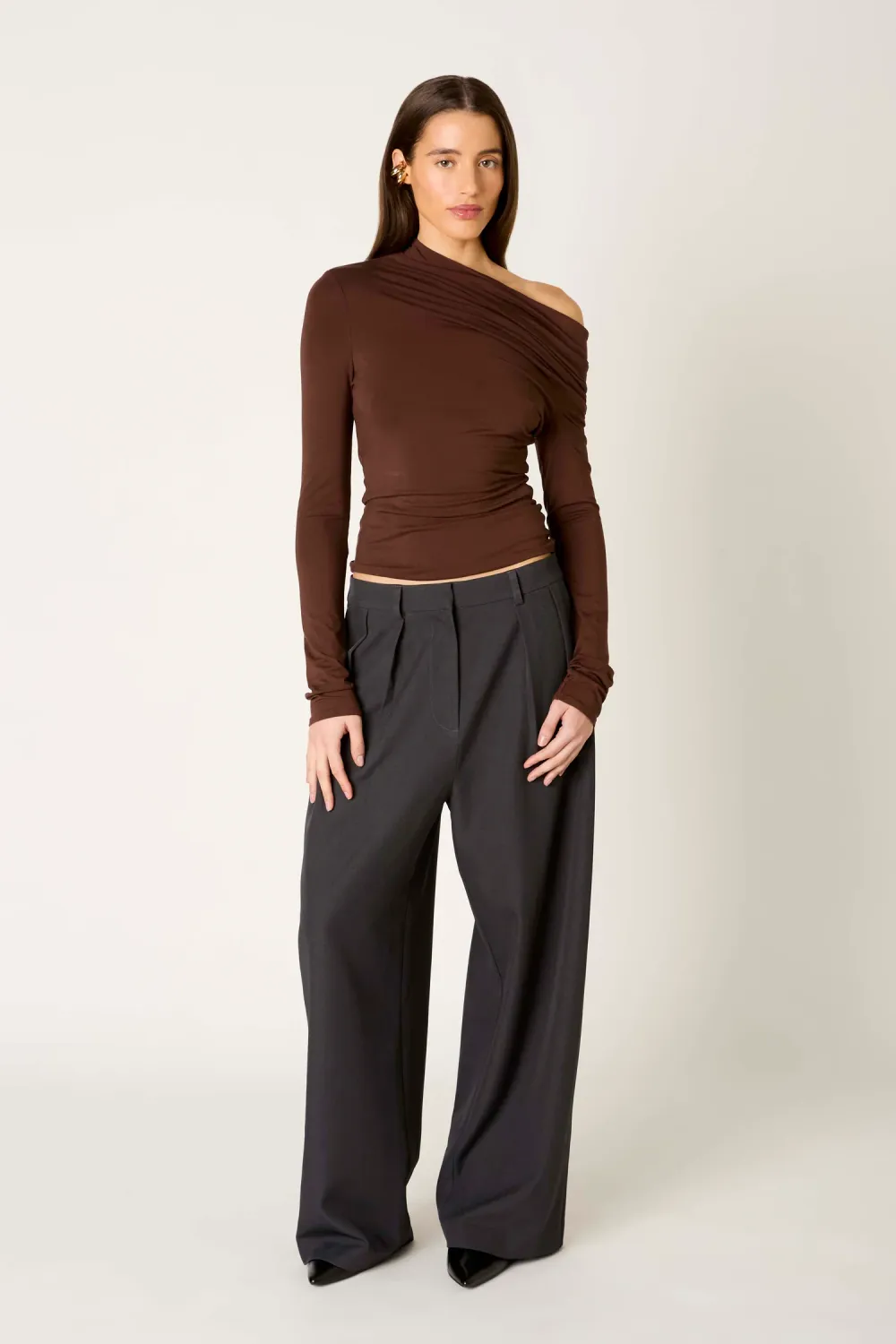 Illyria Top, Colour: ESPRESSO, Size: XSMALL
